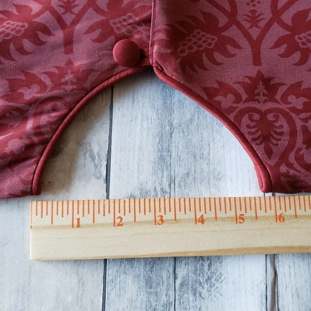 New - RH Restoration Hardware Red Thai Silk Christmas Tree Skirt